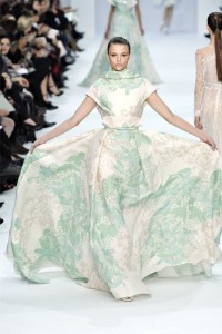 Парижская неделя моды: весна 2012 Эли Сааб